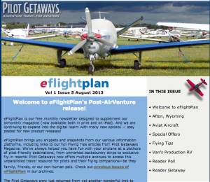 August 2013 August 2013 eFlightPlan